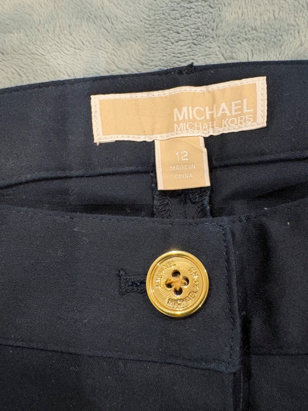 MICHAEL KORS "Basics" Tapered Legs Canvas Pants - Picture 5 of 5